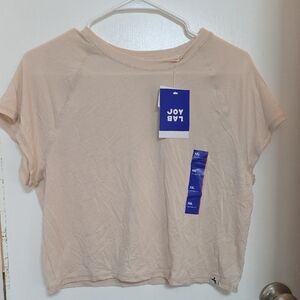 JoyLab Women's Beige Short Sleeve Tee